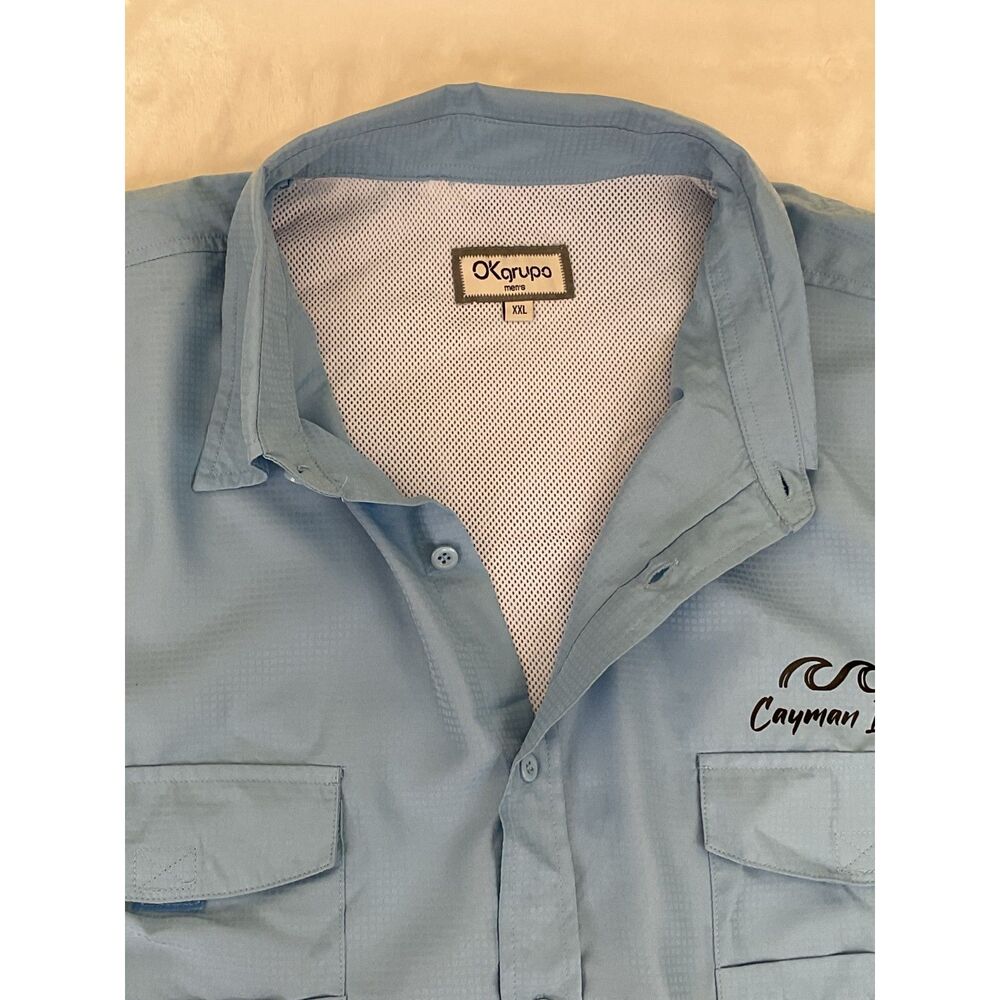 Okgrupo "Cayman" short-sleeve performance fishing shirt Size XXL